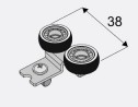 SEVROLL 10207 Maxim chariot supérieur 18mm asymétrique - 2pcs