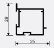 SEVROLL 04101 Pax profil de poignée 4mm 3m blanc brillant