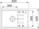 FRANKE évier BSG 611-62 620x435mm cachemire