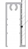 SEVROLL 04095 Gemini 4 Pax plinthe inférieure 3m 4mm argent