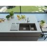 FRANKE évier KNG 120/2 760x460mm gris ardoise