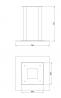 MILADESIGN pied de table central ST877 blanc