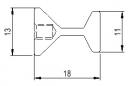 TULIP Handle Jakoto II 256 black brushed