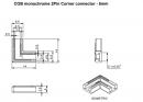 StrongLumio corner connector COB LED 5mm strip - LED strip