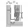 HETTICH Quadro V6+ 420mm/50kg EB12,5 SiSy L+P
