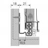 HETTICH Quadro V6+ 300mm/50KG EB10,5 SiSy L+P