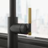 FRANKE robinet FG 4760.904 Maris Stripes noir mat/doré