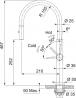 FRANKE tap FC 4169.503 Pescara, all-stainless steel anthracite