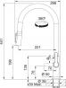 FRANKE tap FG 3660.901 Maris Clear Water, black matte