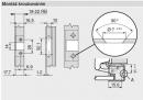 BLUM 70T950A.TL charniere appliquée alu Tip-on 95°