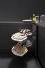 VIBO Fly Moon Galaxy étagere 450mm chrome/blanc droit