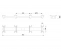 MILADESIGN MQ957/12 traverse centrale Mobi-Q noir MILADESIGN MQ957/12 traverse centrale Mobi-Q noir
