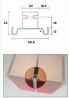 TULIP Gola I C profil vertical 4,5m alu anodizé