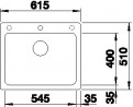 BLANCO 519644 Évier Naya 6 sans excentrique Silgranit PuraDur tartufo BLANCO 519644 Évier Naya 6 sans excentrique Silgranit PuraDur tartufo
