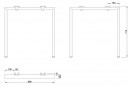MILADESIGN MQ7607 piétement Mobi-Q blanc