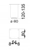 MILADESIGN pied meuble G5 ST605/12 blanc