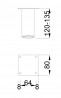 MILADESIGN pied G5 ST502/12 blanc