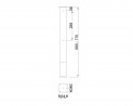MILADESIGN G2 ST201GB pied d'angle 90° noir