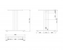 MILADESIGN G2 ST202S piétement central noir