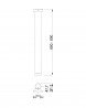 MILADESIGN pied de table G5 ST567 anthracite