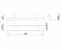 MILADESIGN MK55 rail suspendu Mobilar anthracite