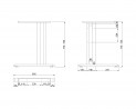 MILADESIGN G2 ST201S piétement latéral argenté