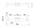 MILADESIGN piétement bas Quark Q7606-K argent