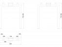 MILADESIGN piétement Quantum Q7106 argent