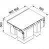 FRANKE Trieur Garbo 60-3 1x18l+1x12l+1x8l