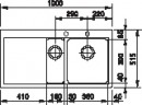 FRANKE Évier MTG 651-100/2P 1000x515mm onyx