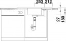 BLANCO 515073 Évier Zia 9 E avec excentrique Silgranit PuraDur café BLANCO 515073 Évier Zia 9 E avec excentrique Silgranit PuraDur café
