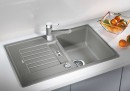 BLANCO 514724 Évier Zia 45 S avec excentrique Silgranit PuraDur anthracite BLANCO 514724 Évier Zia 45 S avec excentrique Silgranit PuraDur anthracite