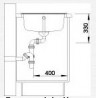 BLANCO 516745 évier Zia 45 SL sans excentrique Silgranit PuraDur café