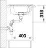 BLANCO 513230 Évier Metra 6 S sans excentrique Silgranit PuraDur anthracite BLANCO 513230 Évier Metra 6 S sans excentrique Silgranit PuraDur anthracite