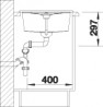 BLANCO 515039 évier Metra 45 S sans excentrique Silgranit PuraDur café BLANCO 515039 évier Metra 45 S sans excentrique Silgranit PuraDur café