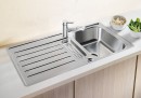 BLANCO 517281 Évier Lantos 5 S-IF avec excentrique inox brossé