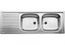 BLANCO 500374 évier Top EZS 12x4-2 sans excentreur inox naturel brillant
