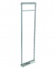 K-VIBO Potravinka ROLL šedé dno/skleněné bočnice chrom 400/1460-1900