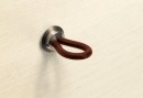 HETTICH 9113694 Bouton FILAGA d20 mm cuir noir/nikel mat