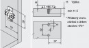 BLUM 174H7100E rondelle de montage, croisée, excentrique, Expando, 8,5mm