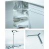 HETTICH 9080040 Quincaillerie pivotante d'angle armoires inférieures portes plia