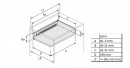 HETTICH 9127921 Multitech, tiroir 214/450mm, blanc