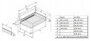 HETTICH 9127907 Multitech tiroir 150/350mm, blanc