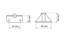 TULIP adaptateur 04 chrome brillant