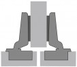 HETTICH 9042637 Intermat charniere semi-appliquée 110° TH vis a bois PTO