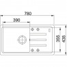 FRANKE évier BSG 611-78/39 780x435mm onyx