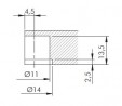 IF-foret 14mm pour support d'étagere Maori