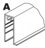 SEVROLL 04095 Gemini 4 Pax plinthe inférieure 3m 4mm argent