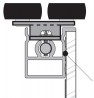 SEVROLL 04096 Pax rail de guidage supérieur 3m argenté