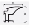 SEVROLL 04379 Fox II profil de poignée 10mm 2,7m blanc brillant